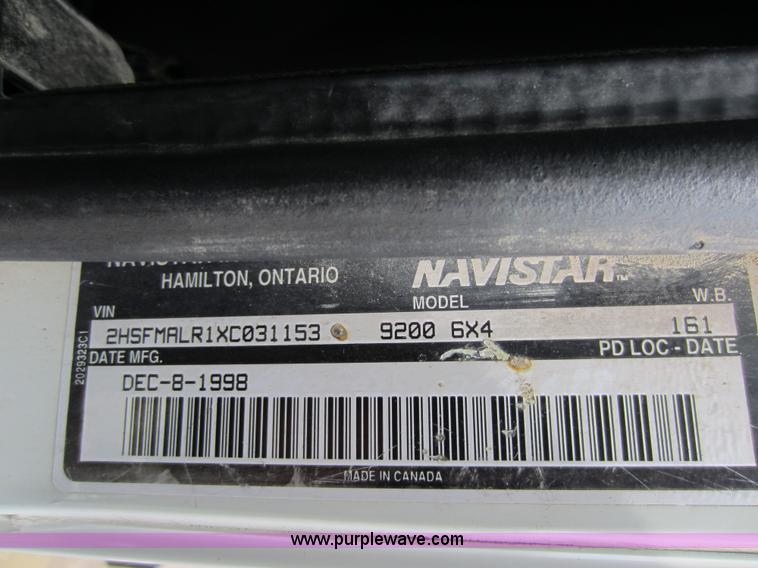 image for item C5399 1999 International 9200 dump truck