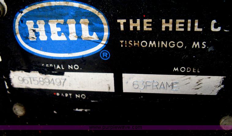 image for item G9760 Heil 63 Frame dump body hoist