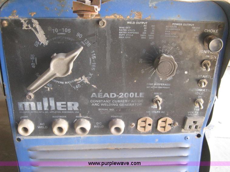 image for item G9763 Miller AEAD-200LE welder/generator