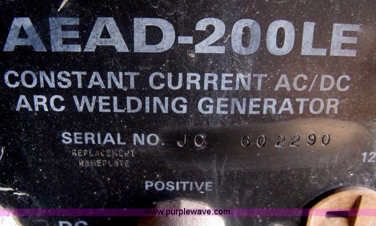 image for item G9763 Miller AEAD-200LE welder/generator