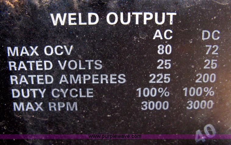 image for item G9763 Miller AEAD-200LE welder/generator