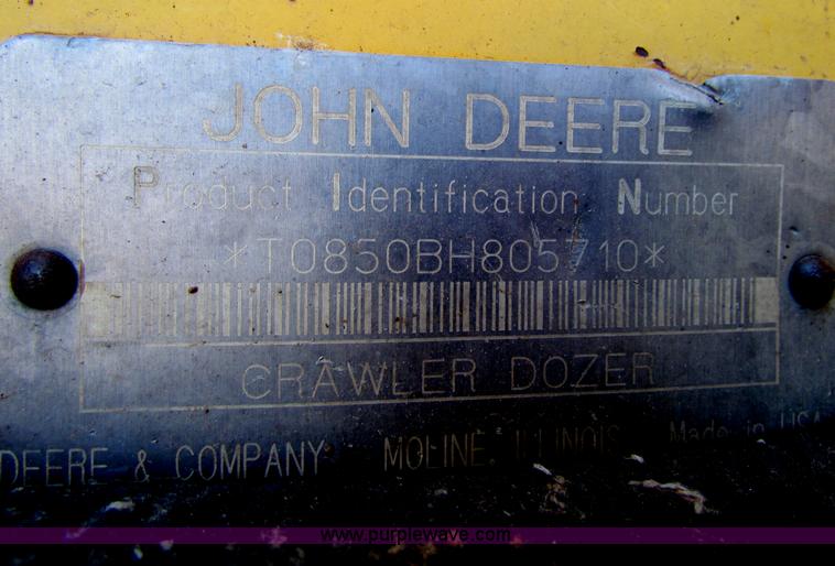 image for item N9016 1995 John Deere 850B LT dozer