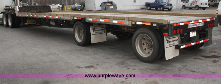 image for item A6831 2006 Transcraft aluminum drop deck trailer