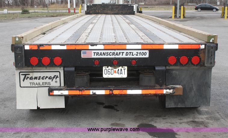 image for item A6831 2006 Transcraft aluminum drop deck trailer