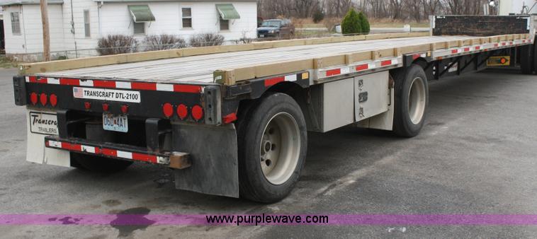 image for item A6831 2006 Transcraft aluminum drop deck trailer