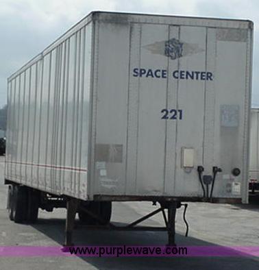 image for item B1080 1988 Wabash 48' storage semi trailer