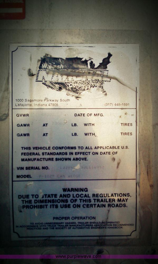 image for item B1080 1988 Wabash 48' storage semi trailer