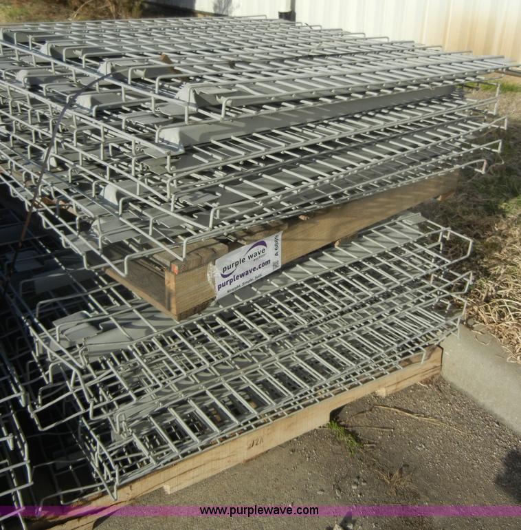 image for item A6869 Approximately 22 46" x 43" metal shelves