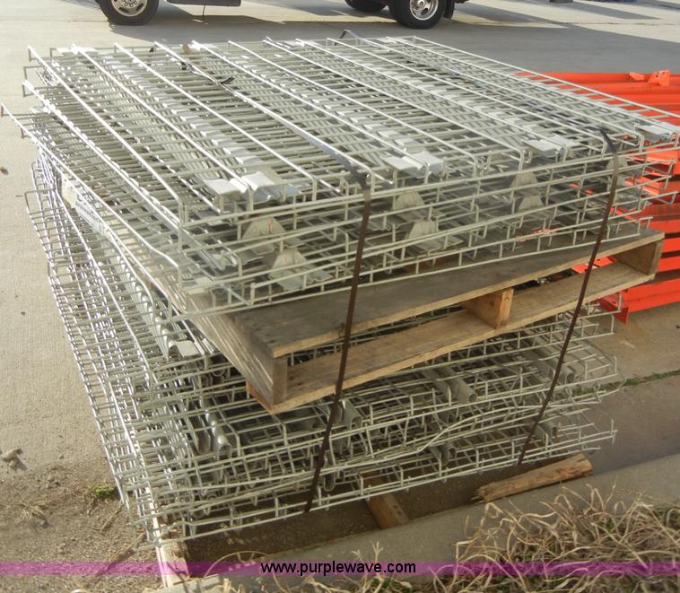 image for item A6869 Approximately 22 46" x 43" metal shelves