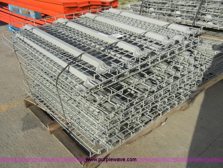 image for item A6870 Approximately 15 46" x 43" metal shelves