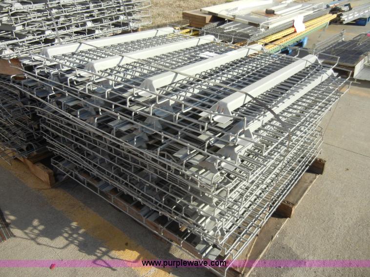 image for item A6870 Approximately 15 46" x 43" metal shelves