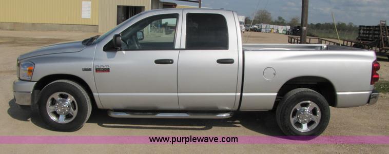 image for item B2263 2008 Dodge Ram 2500 quad cab pickup truck