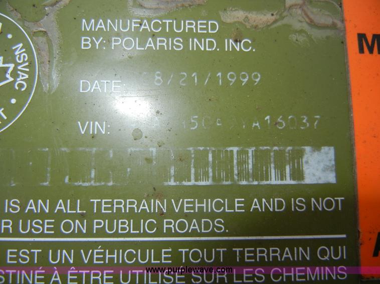 image for item C4241 2000 Polaris Sportsman 500 ATV