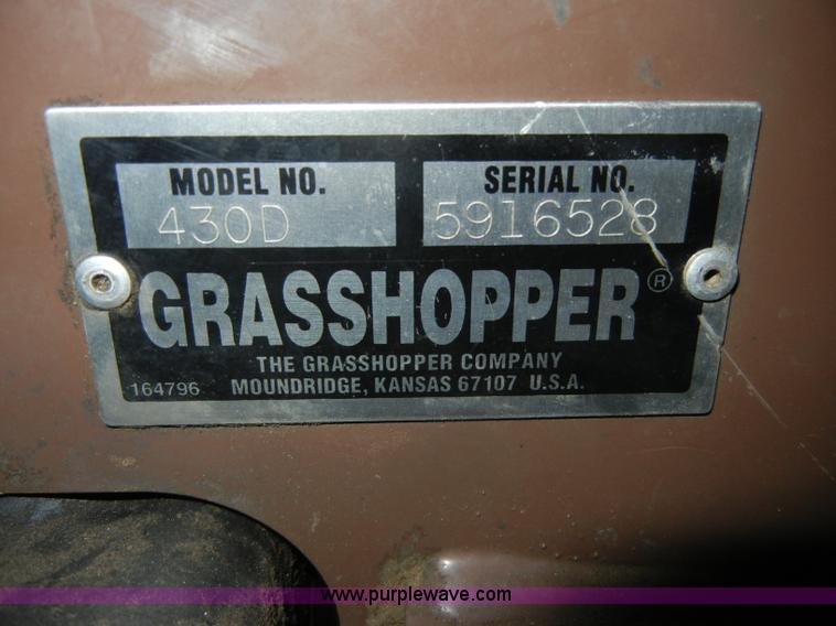 image for item C4247 Grasshopper 430D ZTR mower