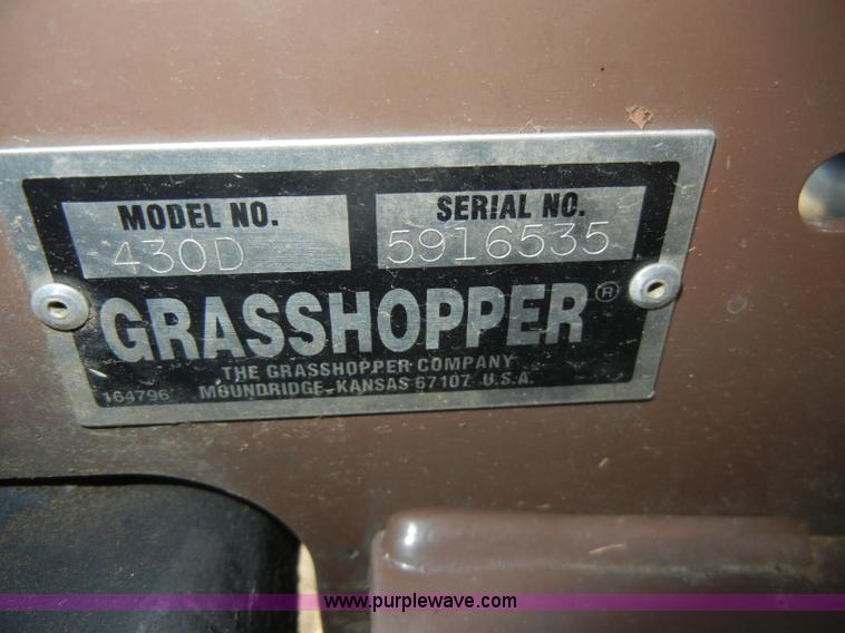 image for item C4255 Grasshopper 430D ZTR mower