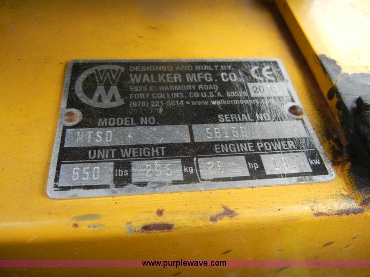 image for item C4395 Walker MTSD lawn mower