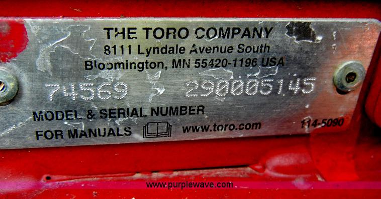 image for item C4397 2009 Toro Grandstand ZTR mower