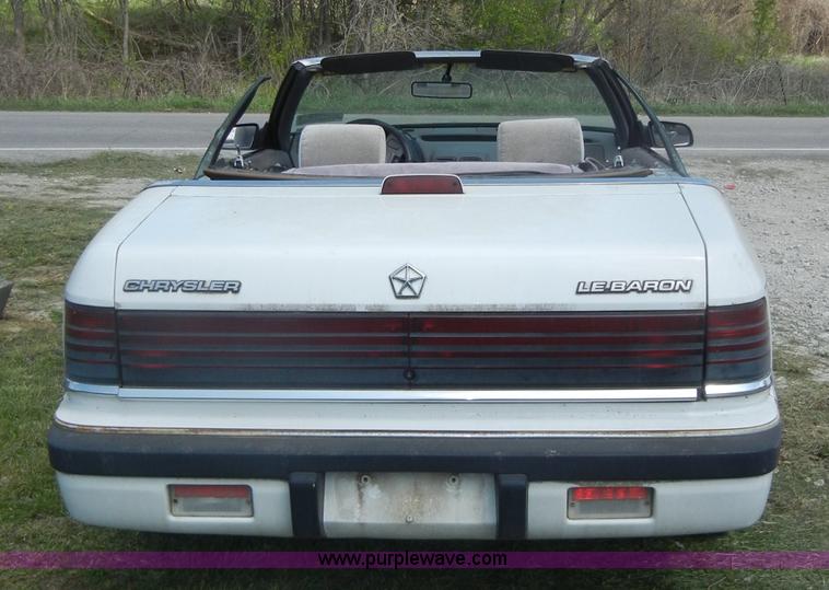 image for item C4407 1991 Chrysler LeBaron convertible