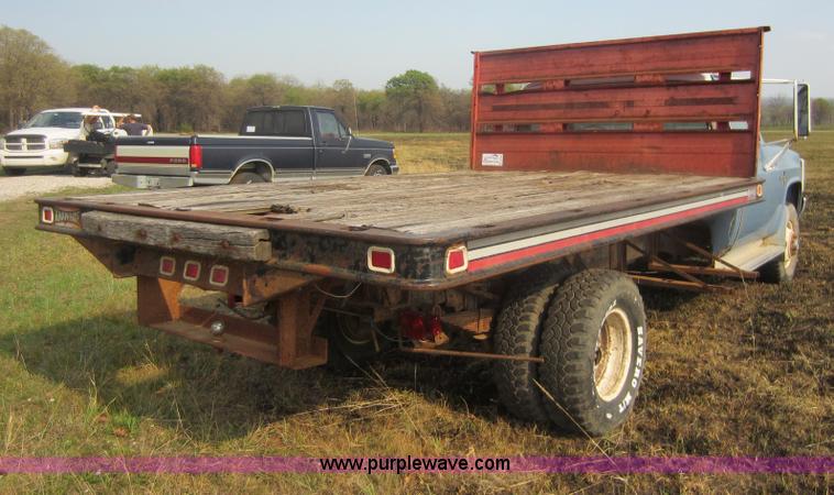 image for item C5420 1983 Chevrolet K30 flatbed truck