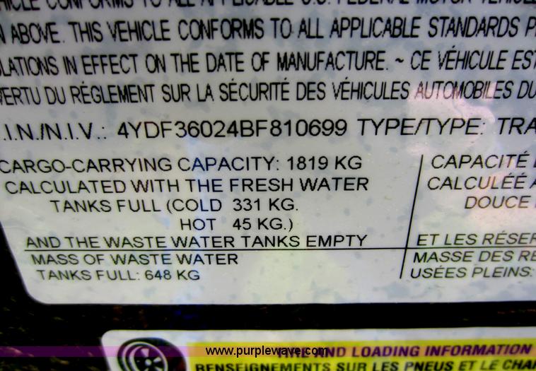 image for item C5426 2011 Keystone Fuzion toy hauler travel trailer