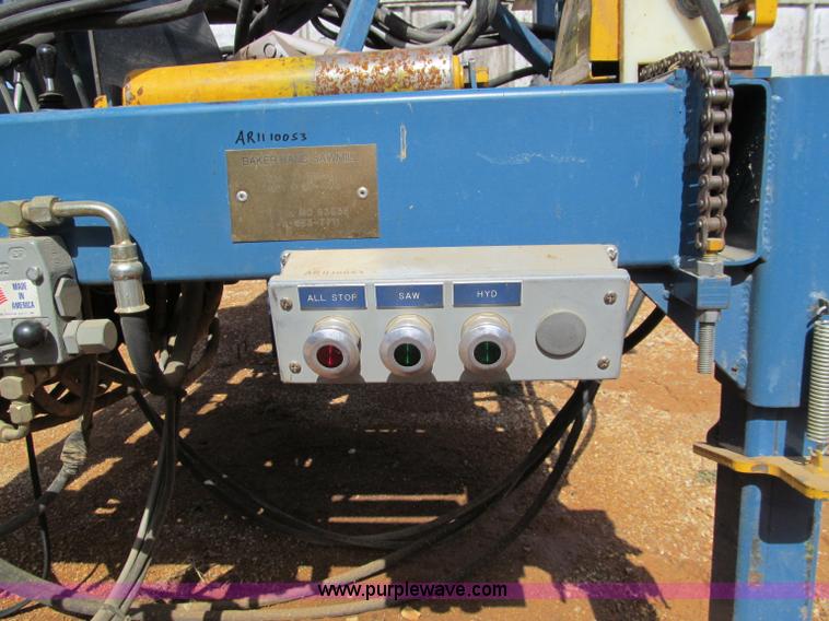 image for item D3079 2005 Baker Blue Streak stationary band sawmill