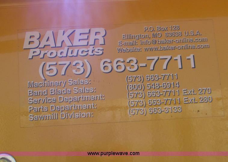 image for item D3079 2005 Baker Blue Streak stationary band sawmill