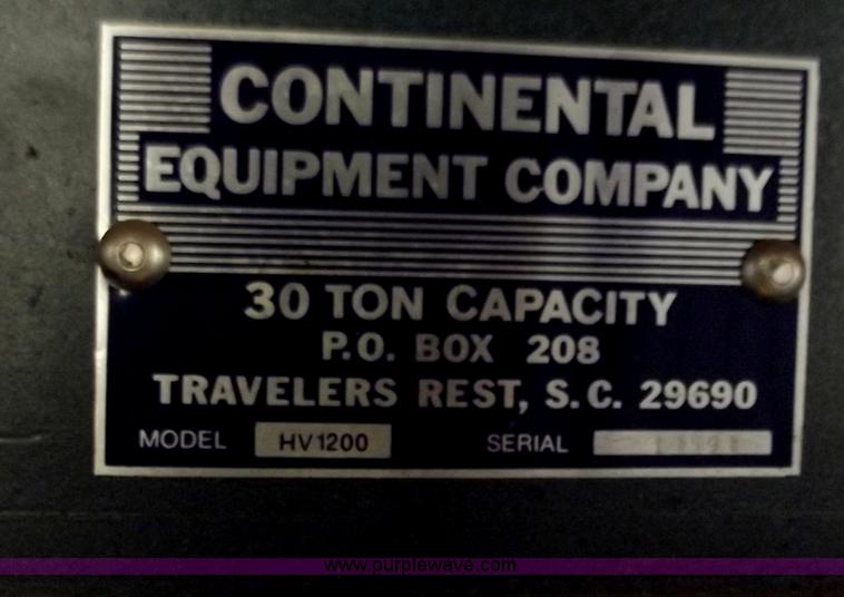 image for item D3762 Continental HV1200 30 ton shop press