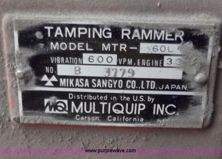 image for item B9184 MultiQuip Makasa tamping rammer