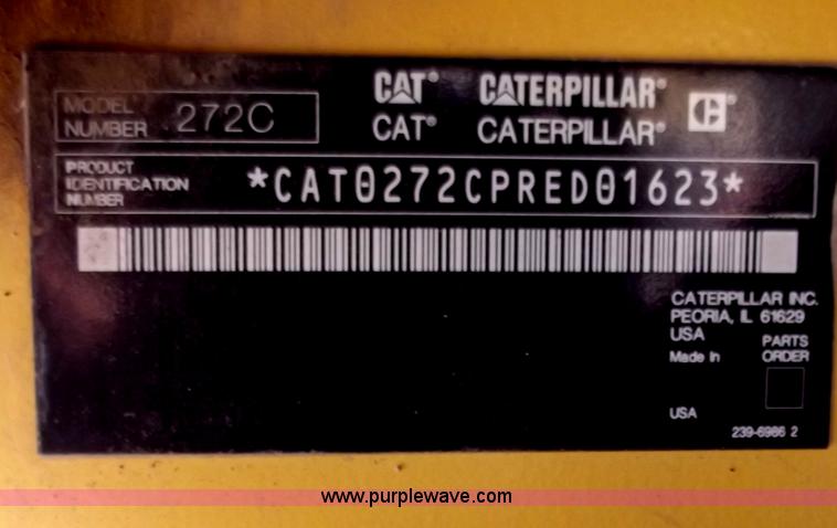 image for item D3781 Caterpillar 272C skid steer