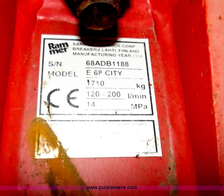 image for item D3785 Rammer E68 hydraulic bit