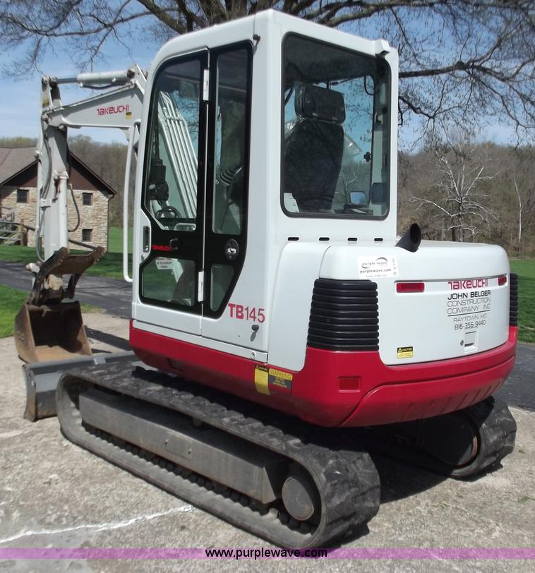 image for item D3791 2006 Takeuchi TB145 compact excavator