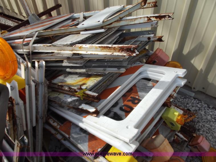 image for item D3802 Type 1 barricades with misc. signage