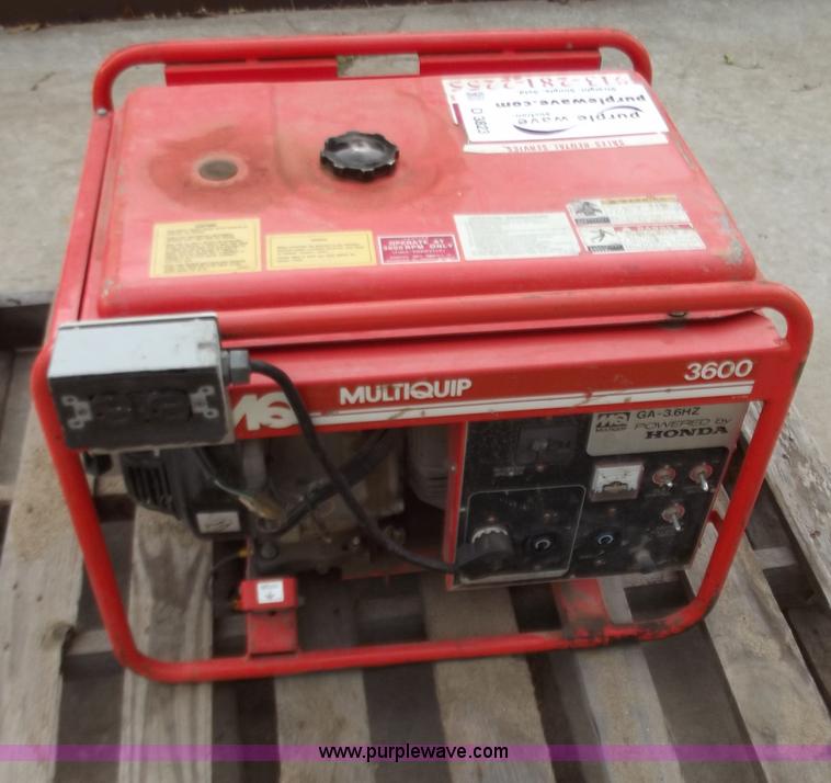 image for item D3823 MultiQuip 3600 generator