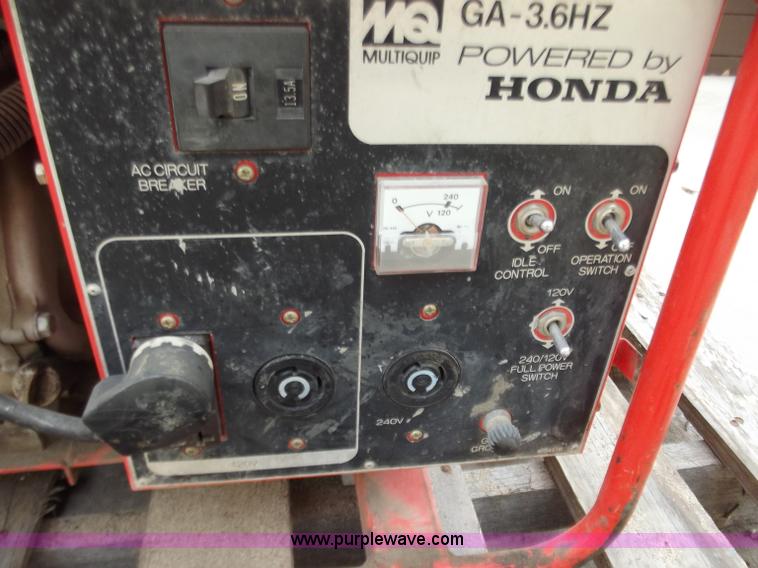 image for item D3823 MultiQuip 3600 generator