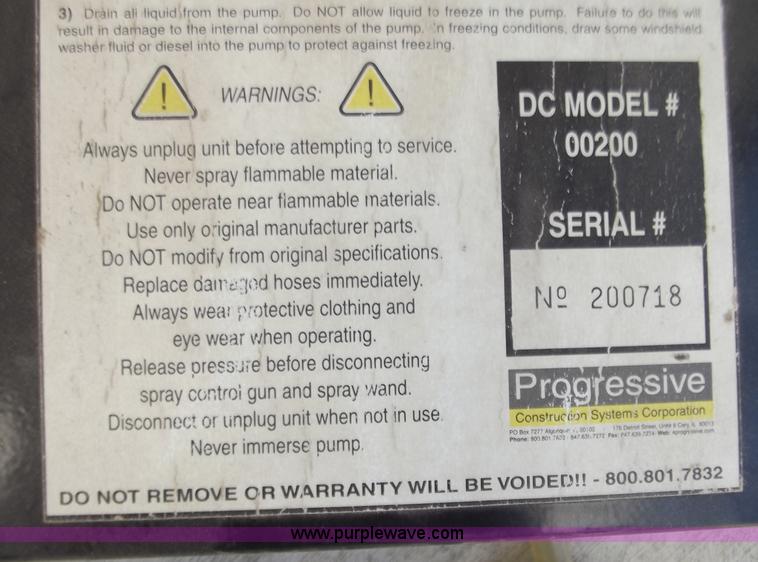 image for item D3892 Progressive 55 gallon drum spray rig