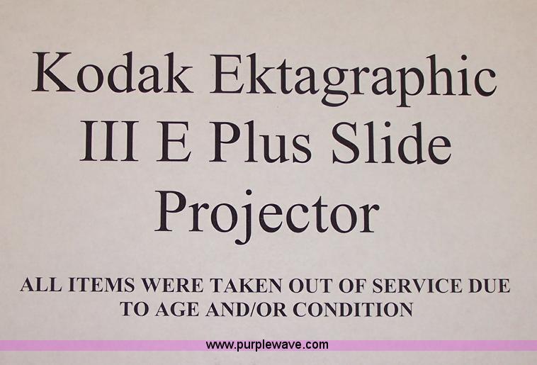 image for item B1161 Kodak Ektagraphic III E Plus slide projector