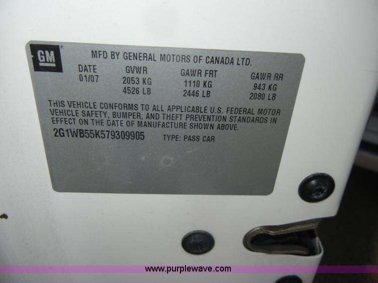 image for item C4375 2007 Chevrolet Impala LS