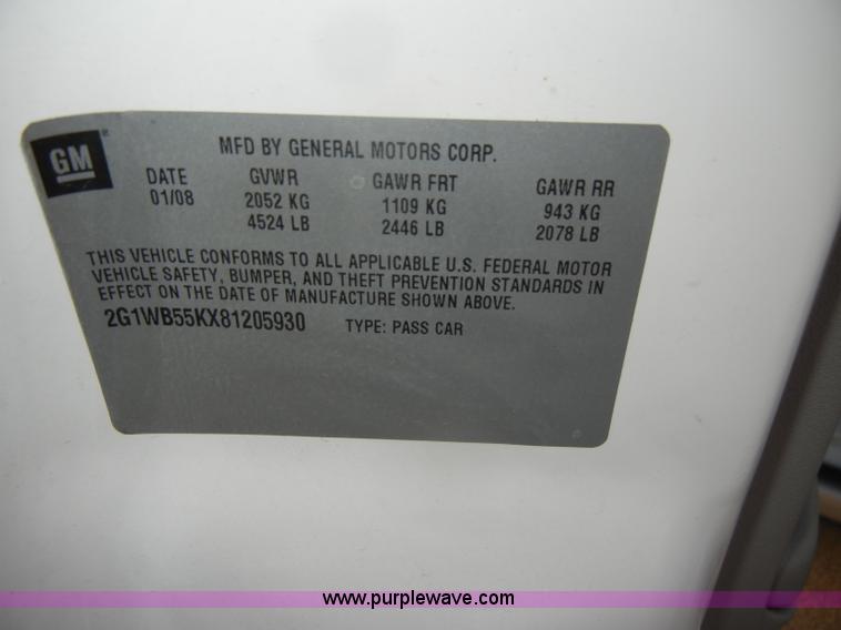 image for item C4376 2008 Chevrolet Impala LS