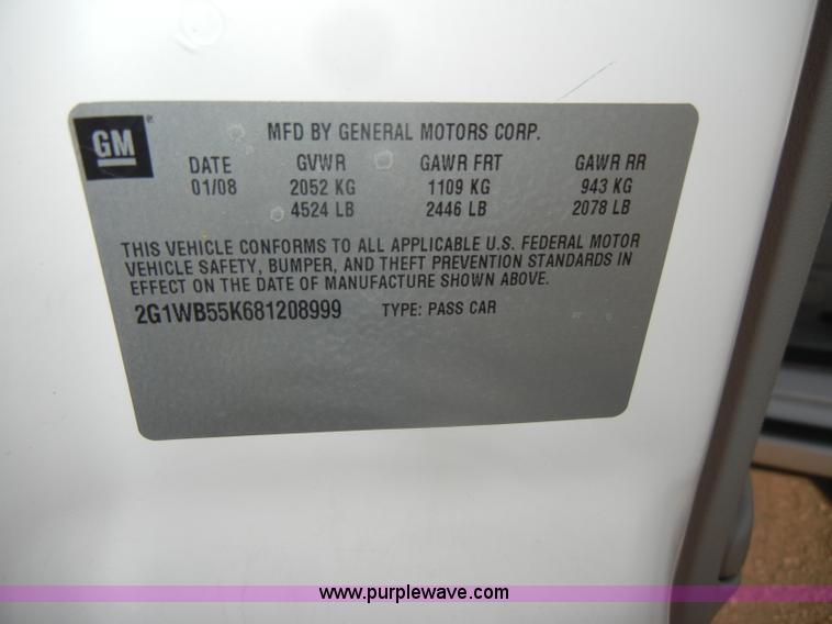 image for item C4377 2008 Chevrolet Impala LS