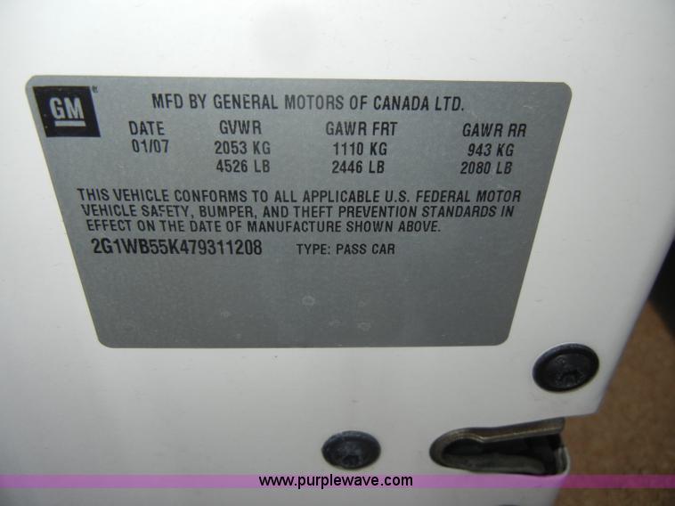 image for item C4378 2007 Chevrolet Impala LS