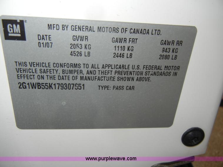 image for item C4379 2007 Chevrolet Impala LS