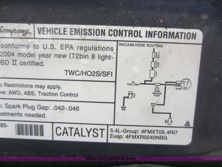 image for item C5411 2004 Ford F150 XLT Super Crew pickup truck