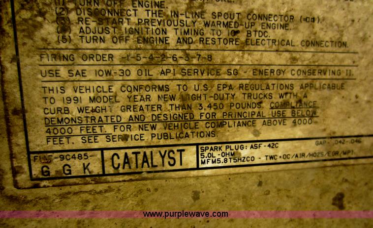 image for item C5416 1991 Ford F250 pickup truck