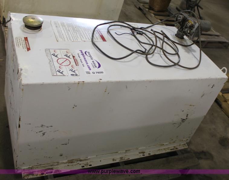 image for item D7650 Weatherguard 100 gallon fuel tank with 12v pump