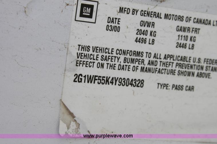 image for item D7719 2000 Chevrolet Impala