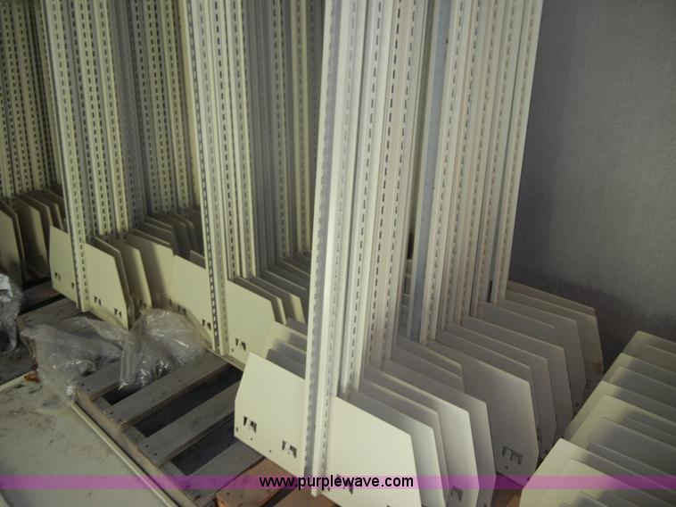 image for item K9037 Double faced cantilever library bureau metal shelving