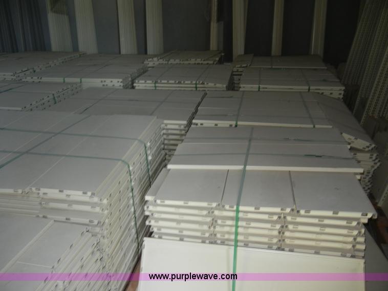 image for item K9037 Double faced cantilever library bureau metal shelving