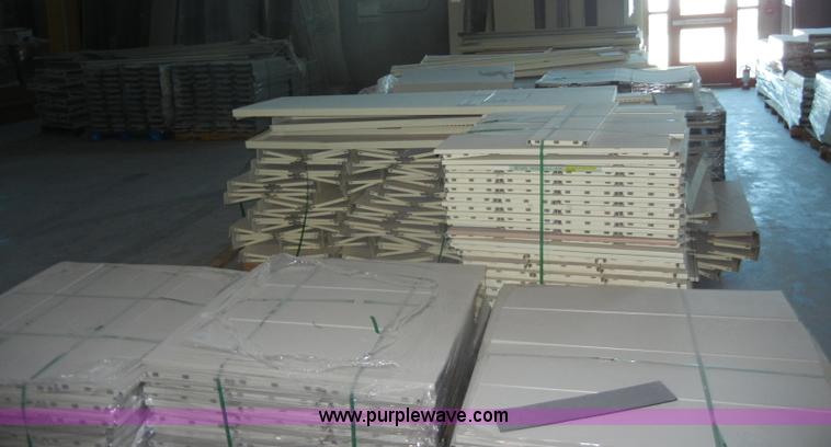 image for item K9037 Double faced cantilever library bureau metal shelving