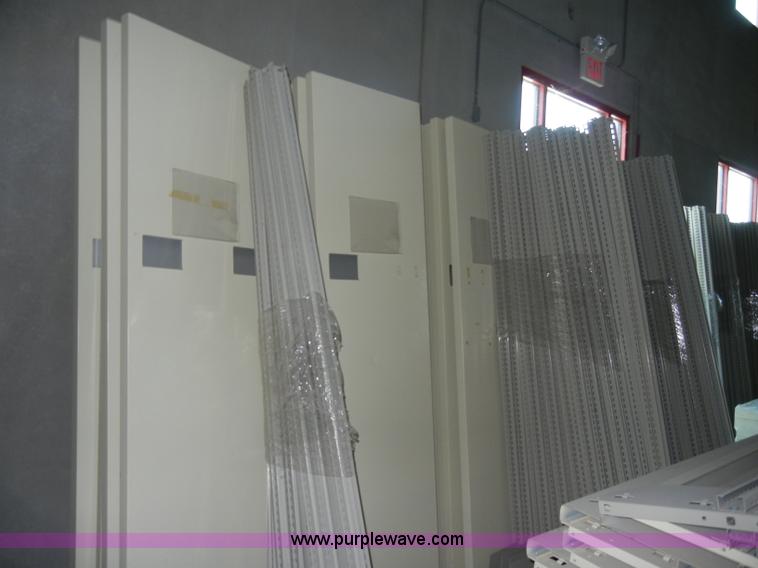 image for item K9037 Double faced cantilever library bureau metal shelving