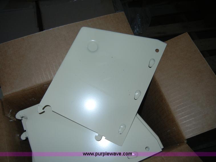 image for item K9037 Double faced cantilever library bureau metal shelving